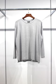 CASHMERE SILK L/S TEE | ICE GRAY | カットソー