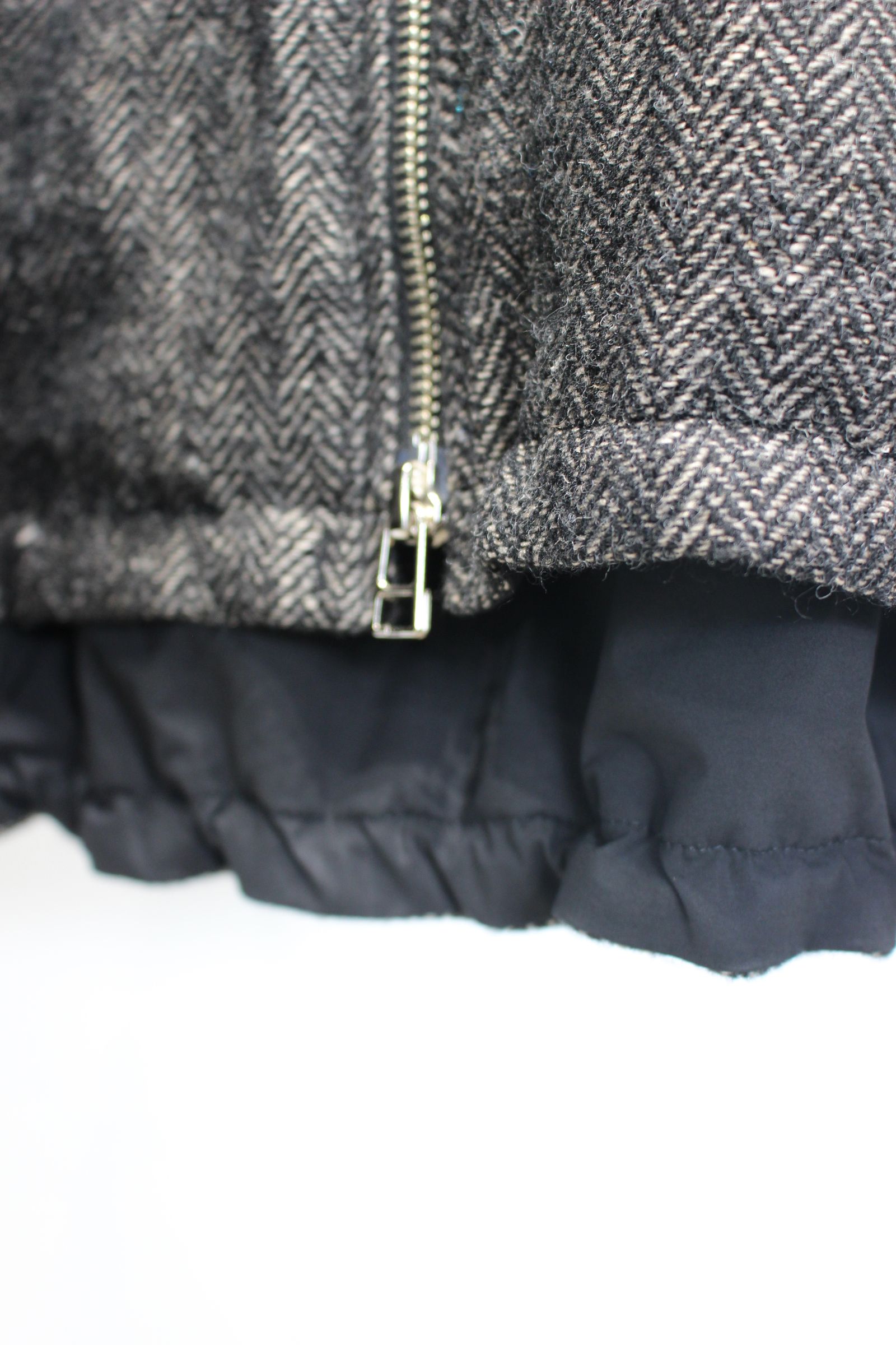 WOOL LINEN HERRINGBONE Blouson | BLACK | アウター