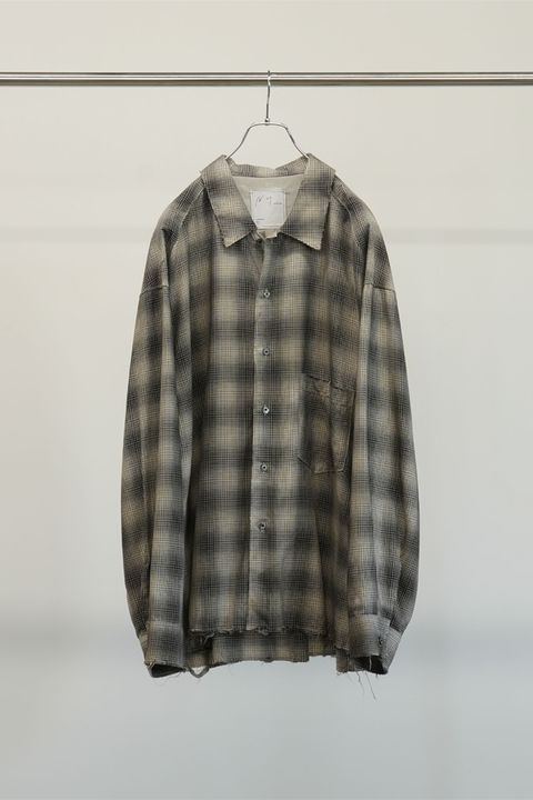 OMBRECHECK SHIRT | BROWN | チェックシャツ