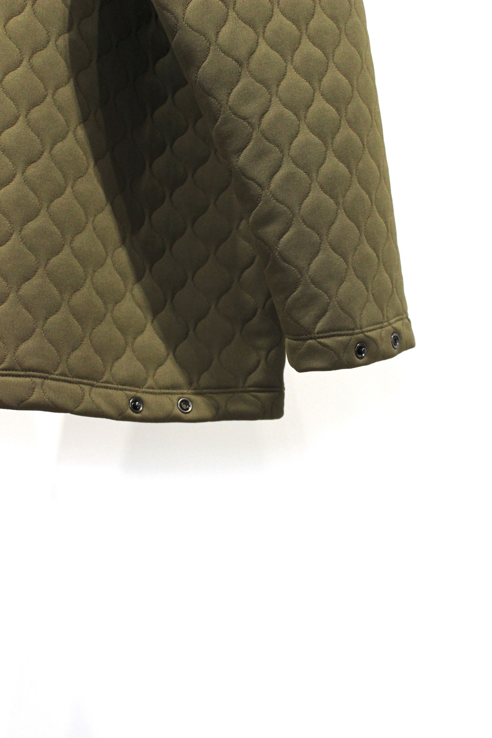 SNAP BUTTON CARDIGAN -quilting-/OLIVE