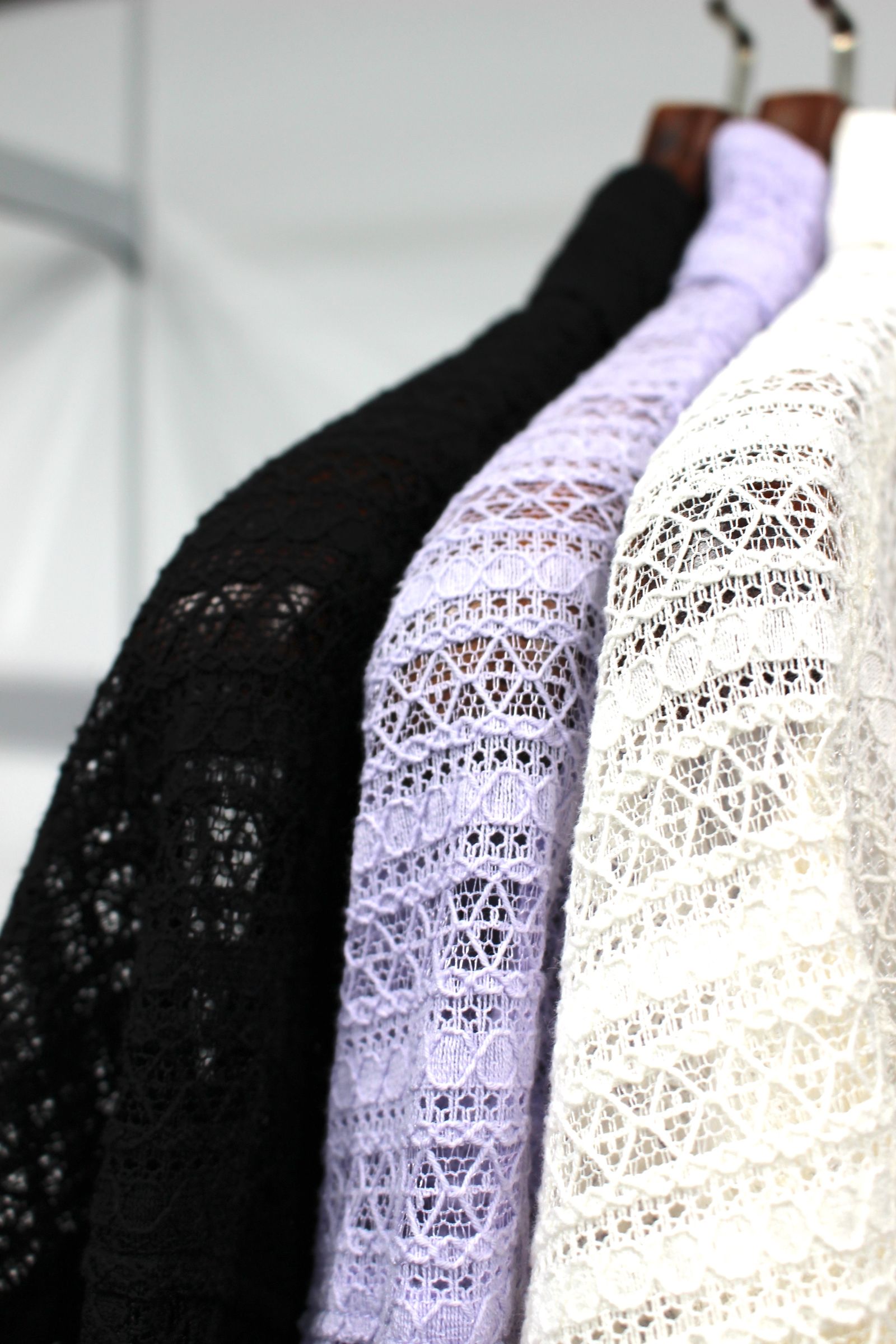 LACE SHIRT/シャツ/ラベンダー