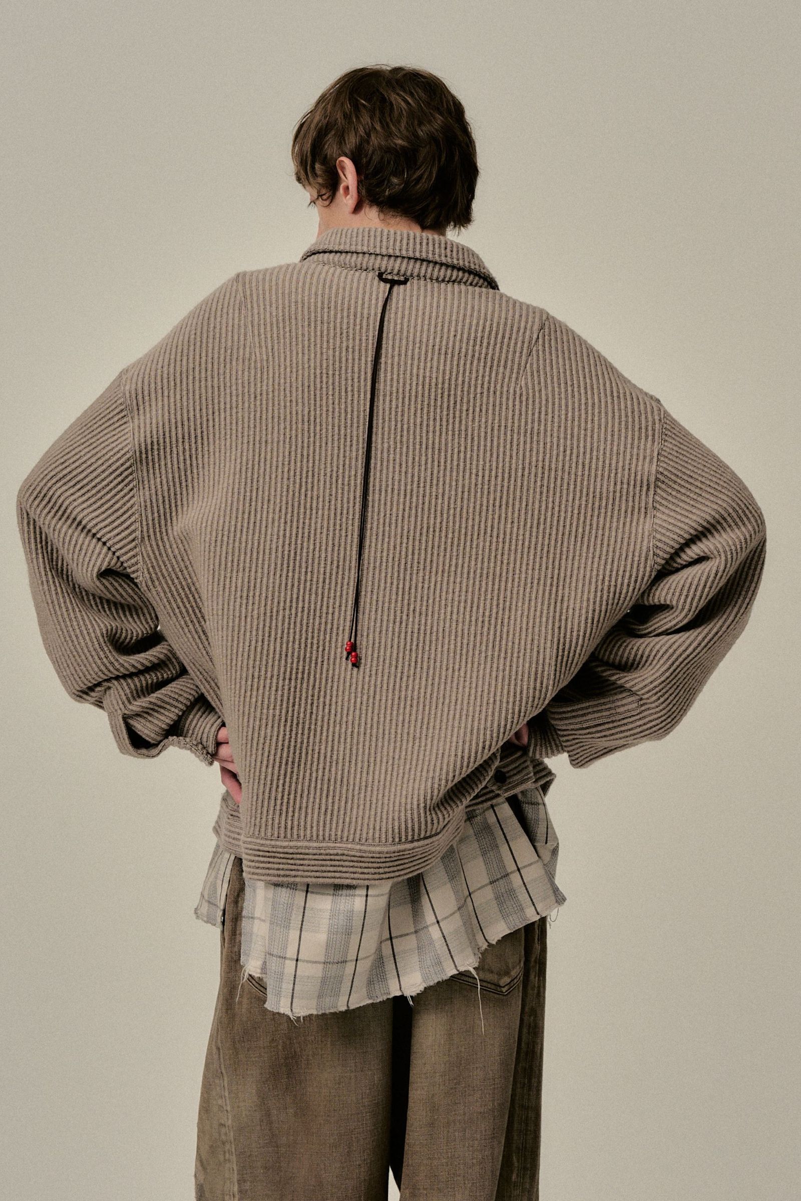 WOOL CORDUROY WORK SHIRT JACKET | SAND | シャツジャケット