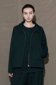 HARUTO PROCESSED WOOL ZIP BLOUSON | GREEN | ジャケット