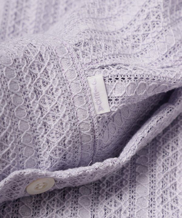 LACE SHIRT/シャツ/ラベンダー