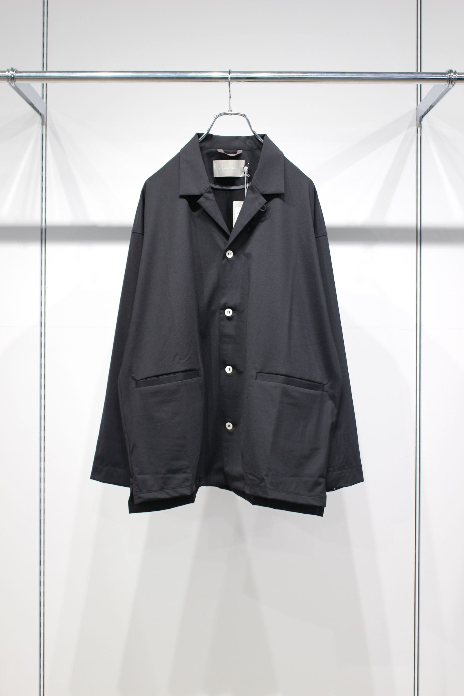 DRY COOL TRICOT SHIRT JACKET | BLACK | シャツジャケット