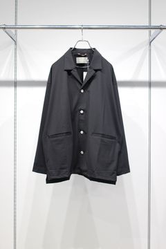 DRY COOL TRICOT SHIRT JACKET | BLACK | シャツジャケット