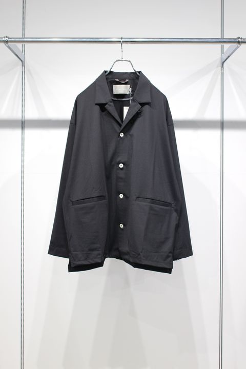 DRY COOL TRICOT SHIRT JACKET | BLACK | シャツジャケット