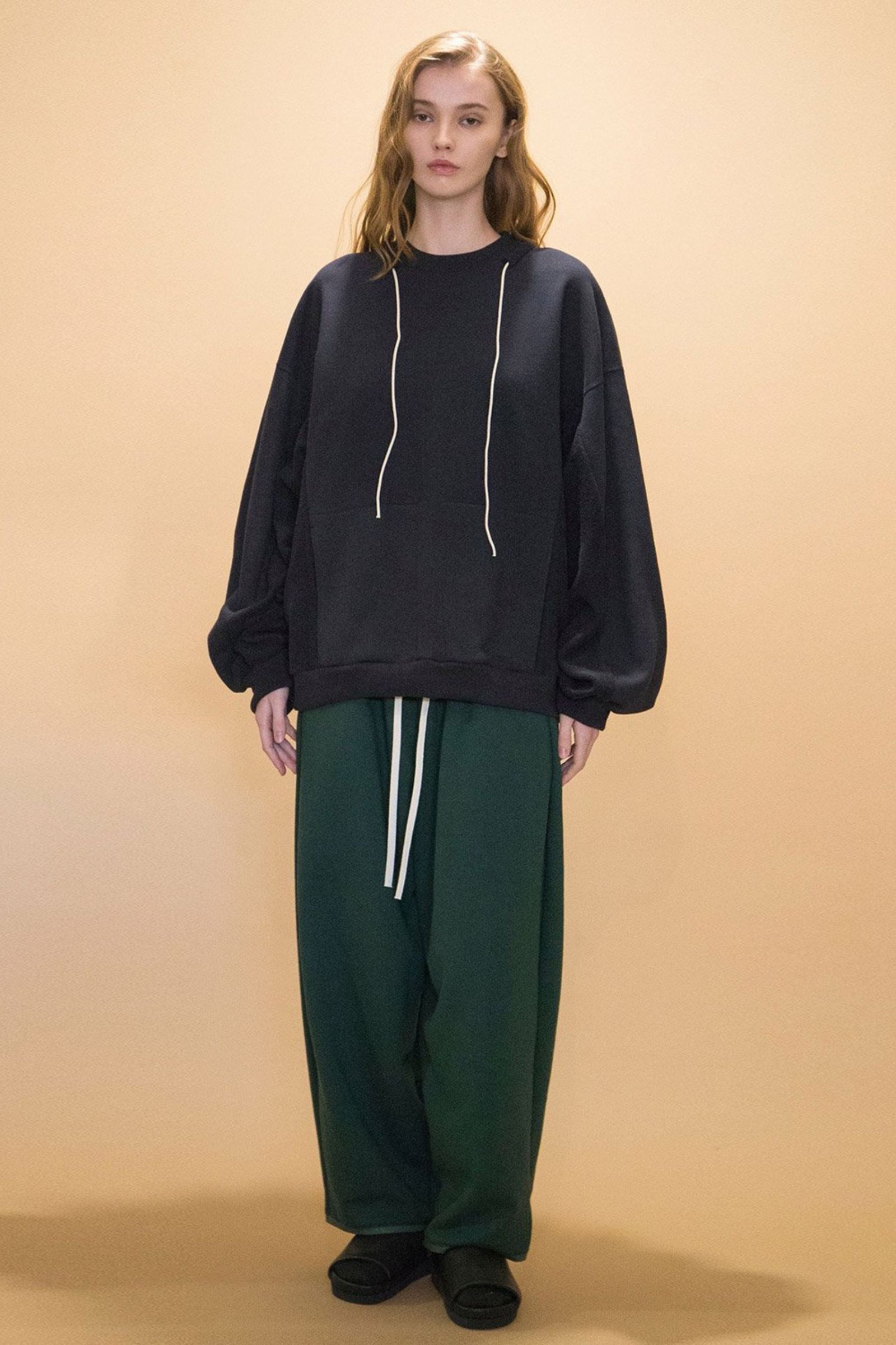 30/7 TIGHT TENION FLEECY FABRIC CREW NECK SWEATSHIRT | NAVY | スウェット