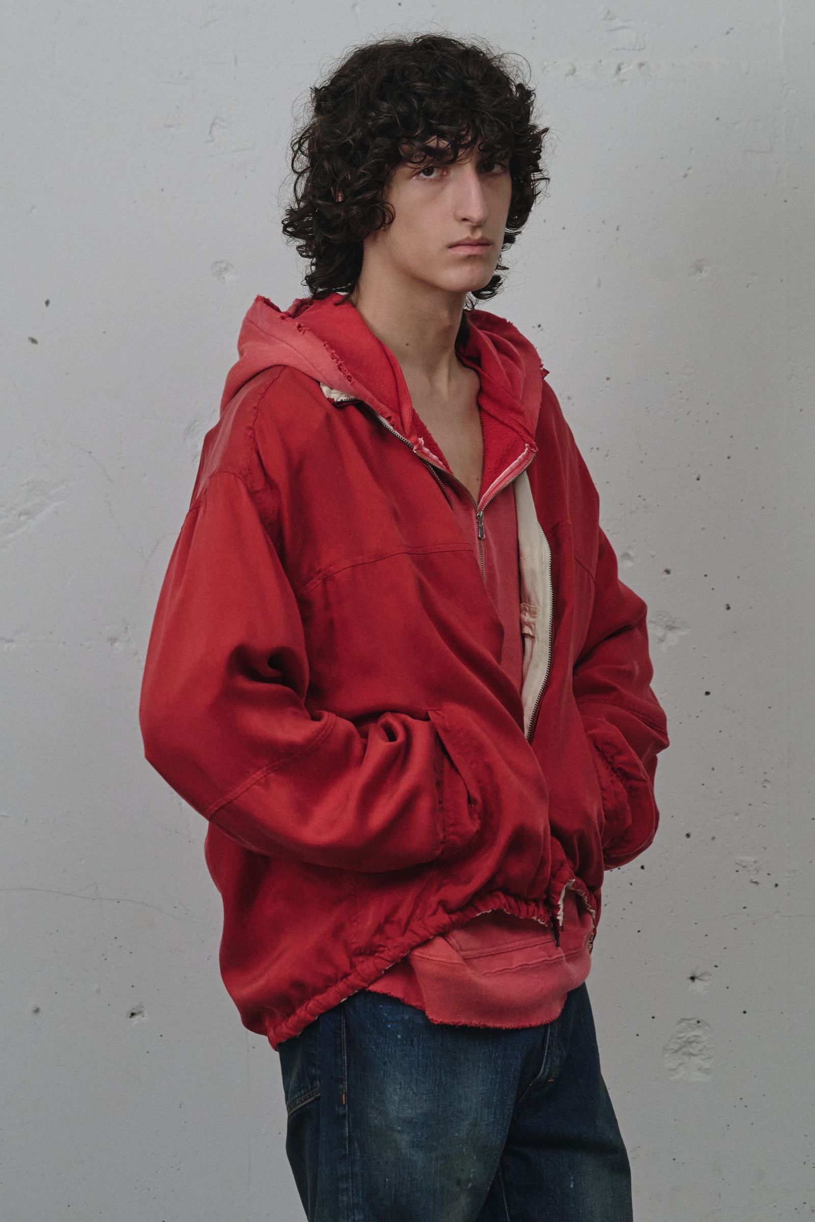 [ラスト1点] CUPRO REVERSIBLE JACKET | RED | リバーシブルジャケット
