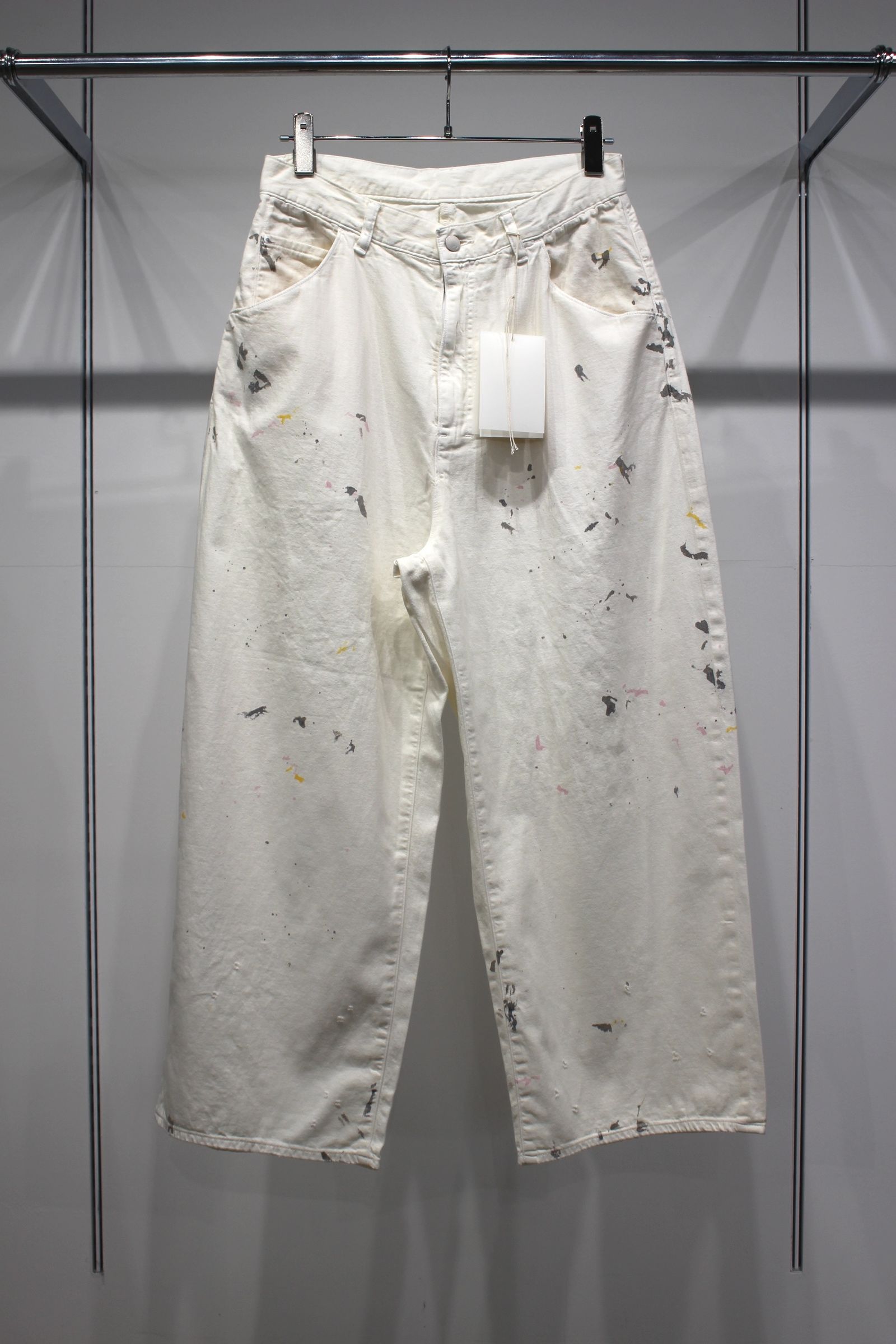 LIGHT OZ WIDE STRAIGHT DENIM PANTS | WHITE | デニム