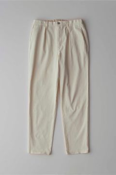 DENIM 1TUCK EZ TAPERED SLACKS -ECRU- | ECRU | ニットデニム