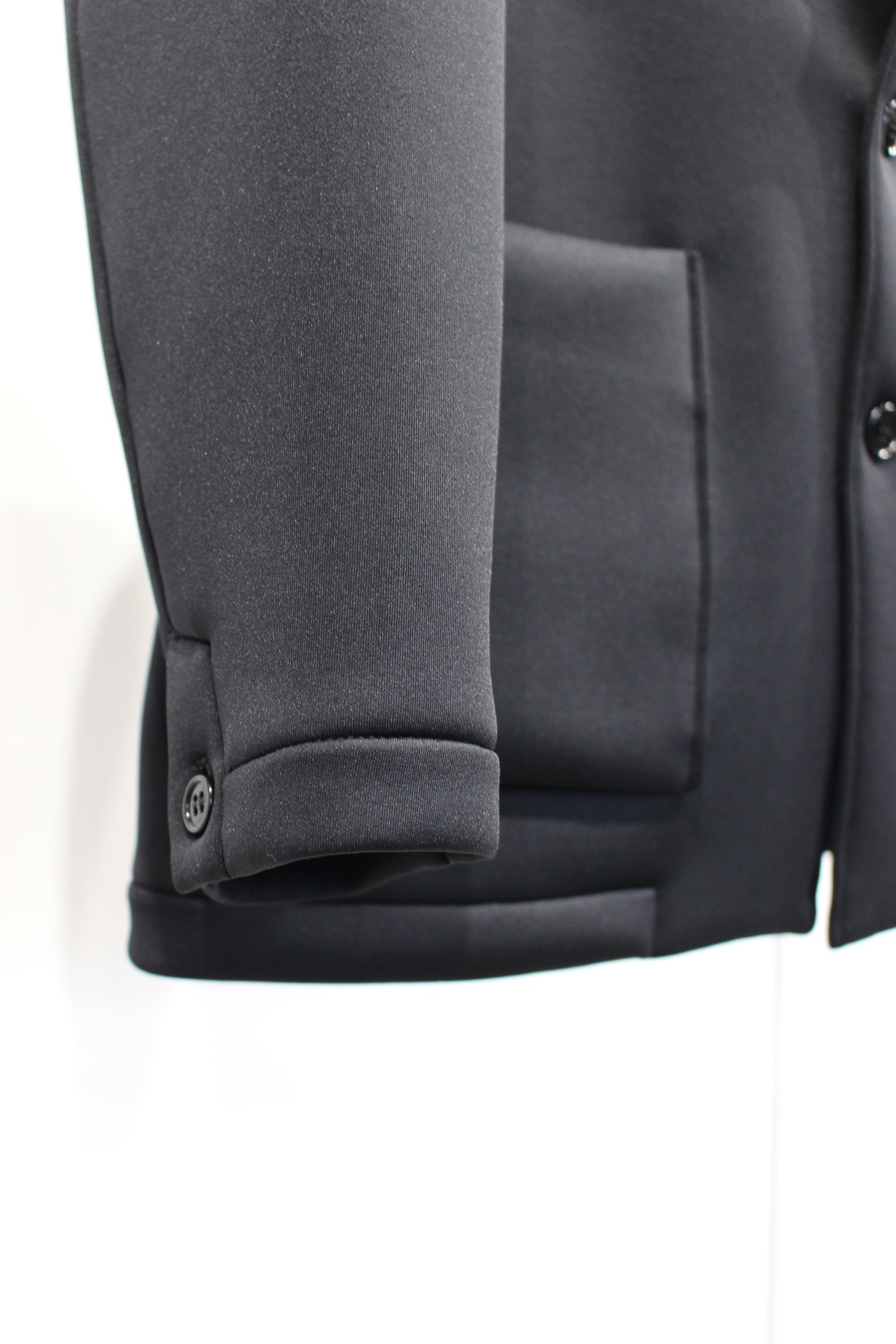 SMOOTH DOUBLE-KNIT JACKET | BLACK | ジャケット