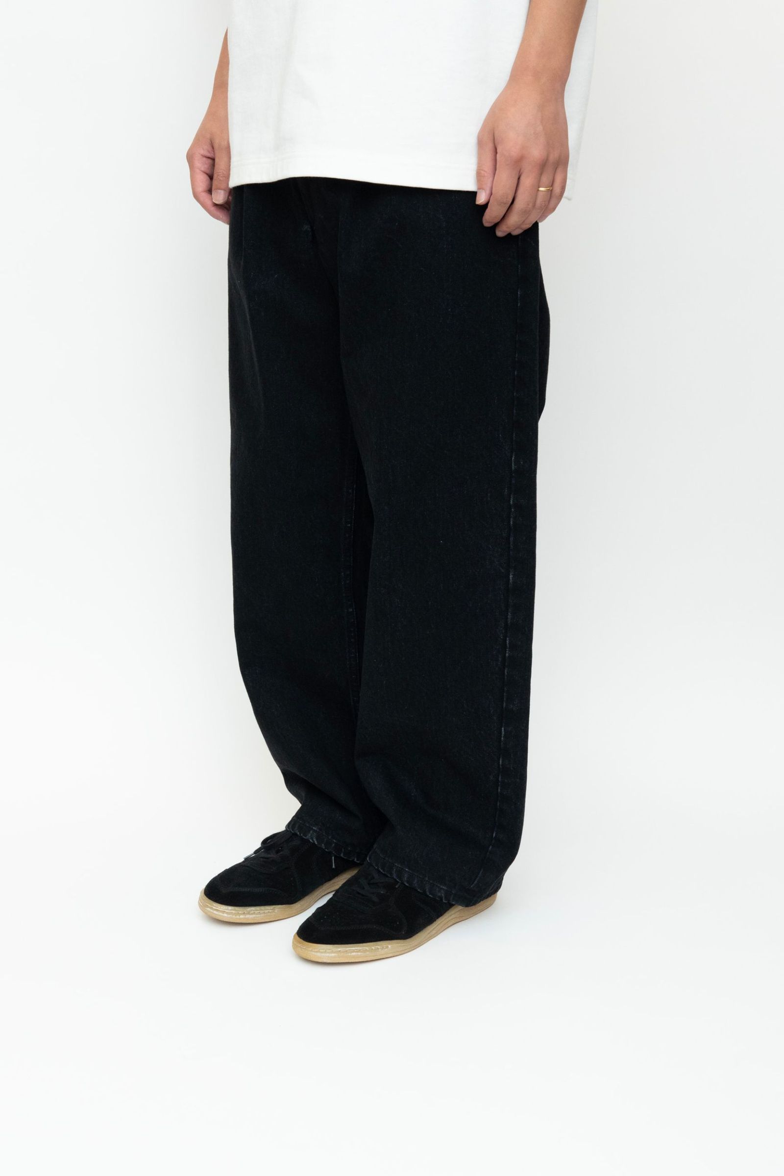 1TUCK BAGGY DENIM BIO | BLACK | デニム