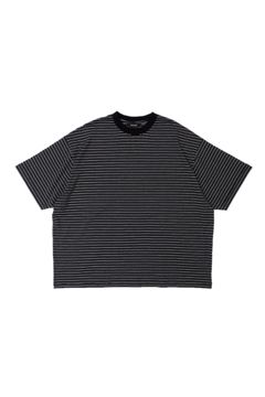 BORDER WIDE S/S T-SHIRT | BLACK | カットソー