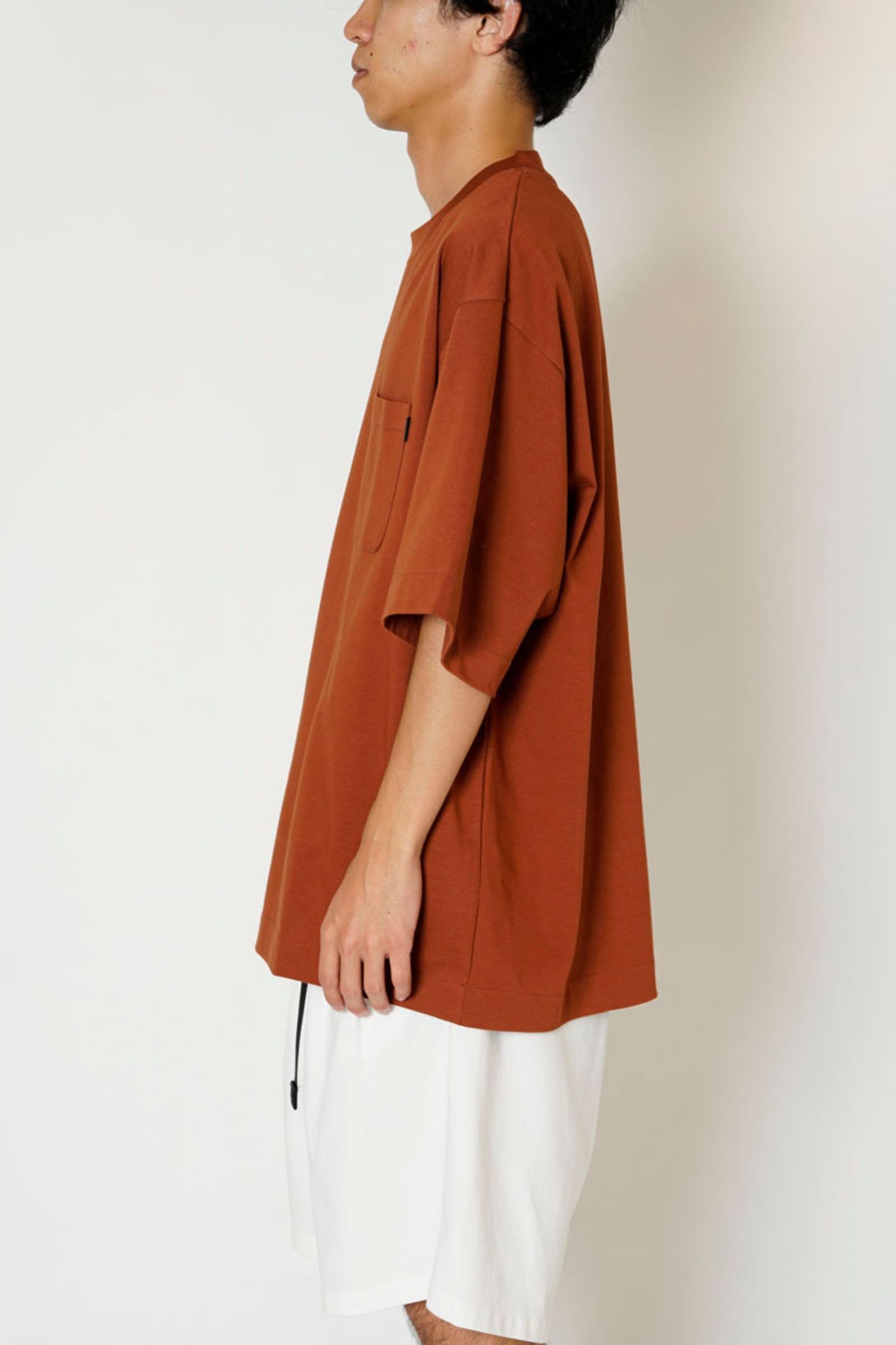 PIS NAME S/S T-SHIRT/BROWN