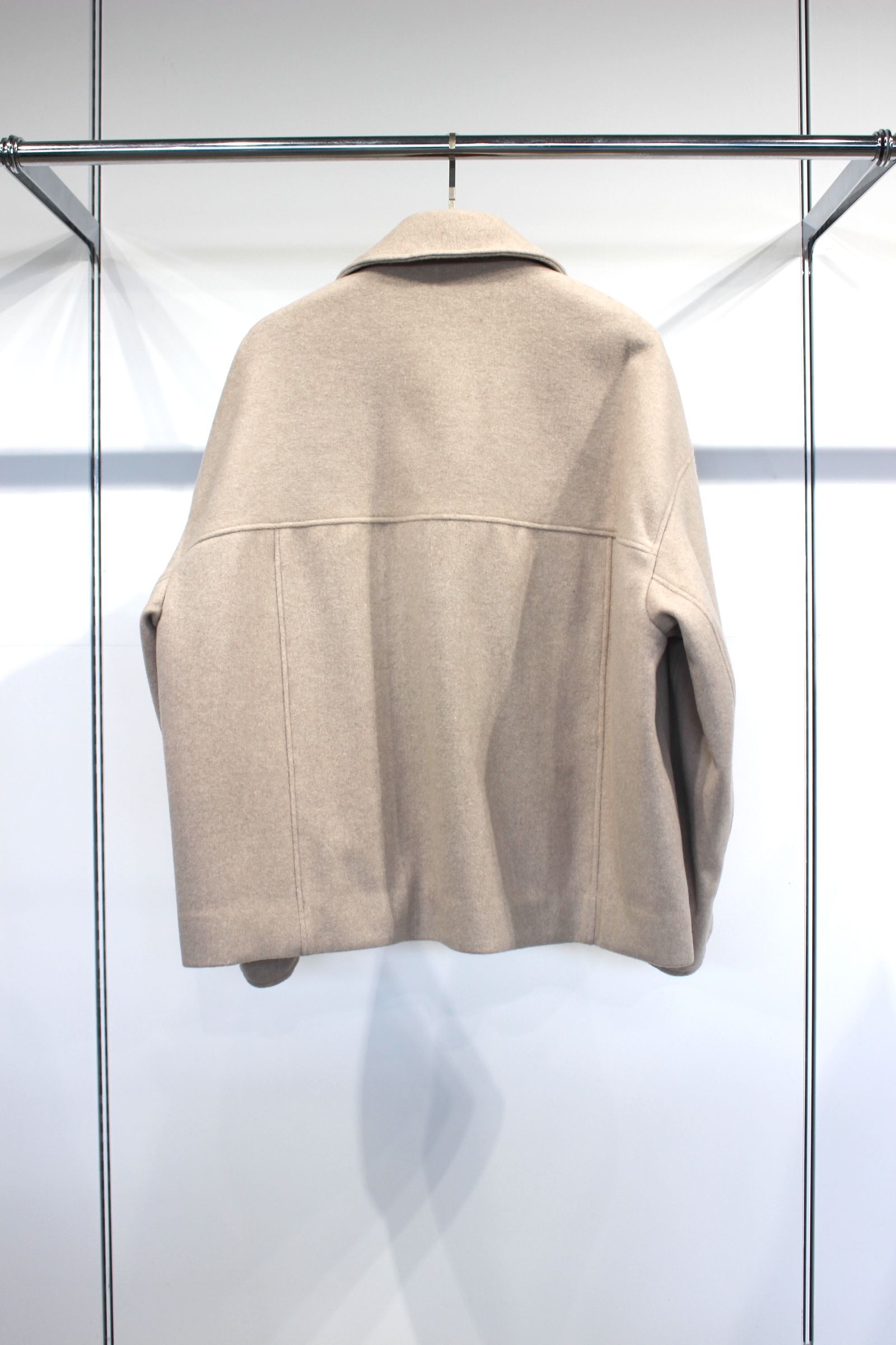 SUPER 100 WOOL BEABER Work Blouson | ECRU | ワークブルゾン