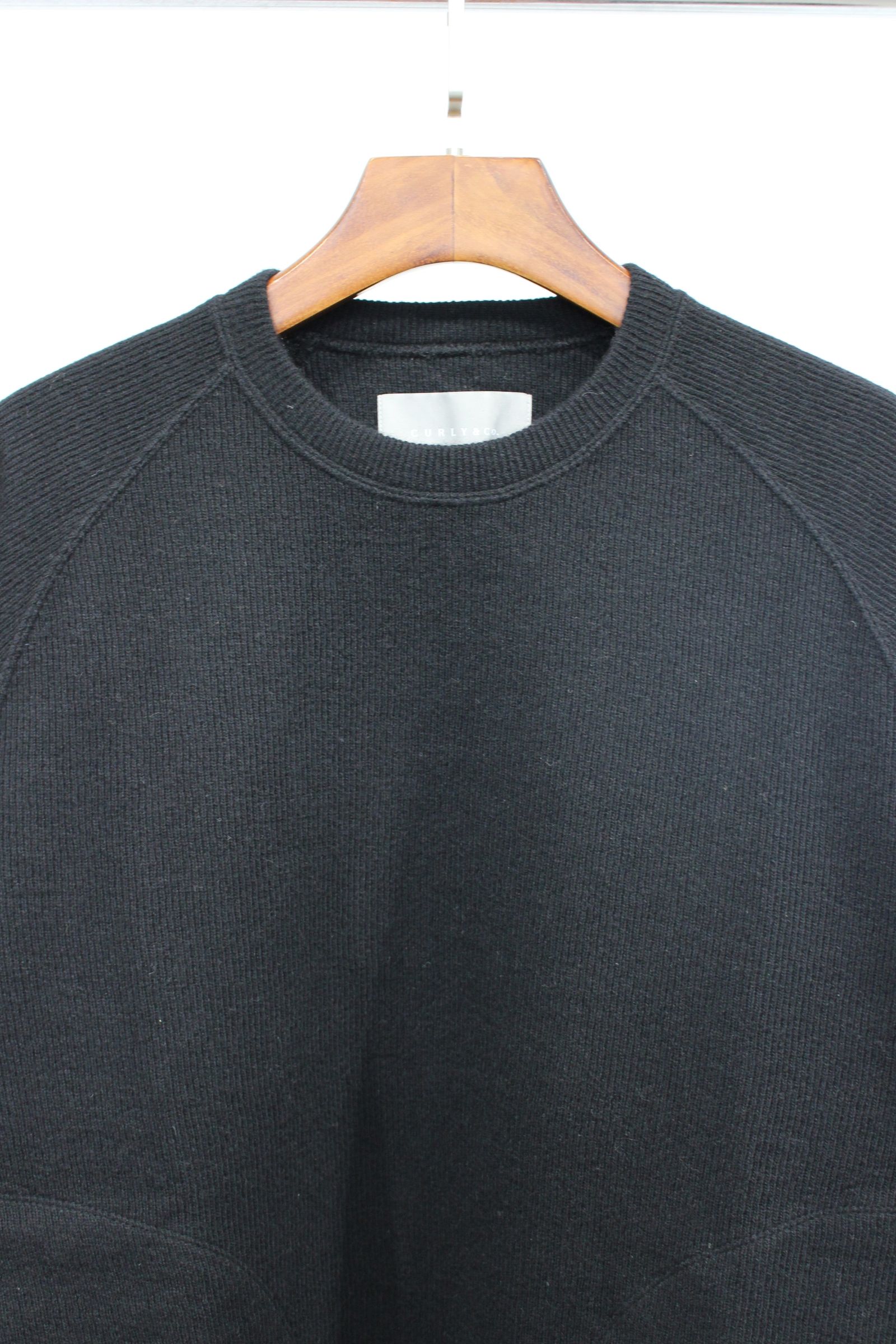 KNIT-SAWN P/O/BLACK