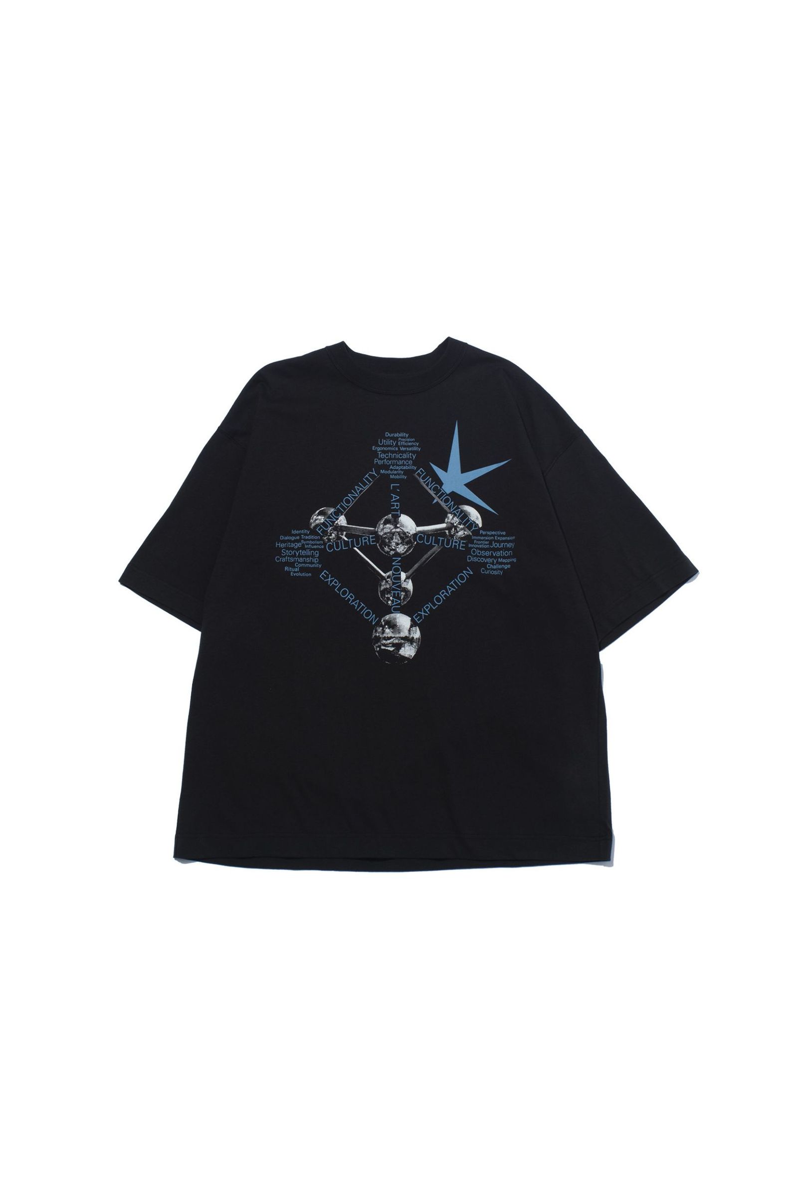 WORDCORE ON ATOMIUM T | Black | カットソー