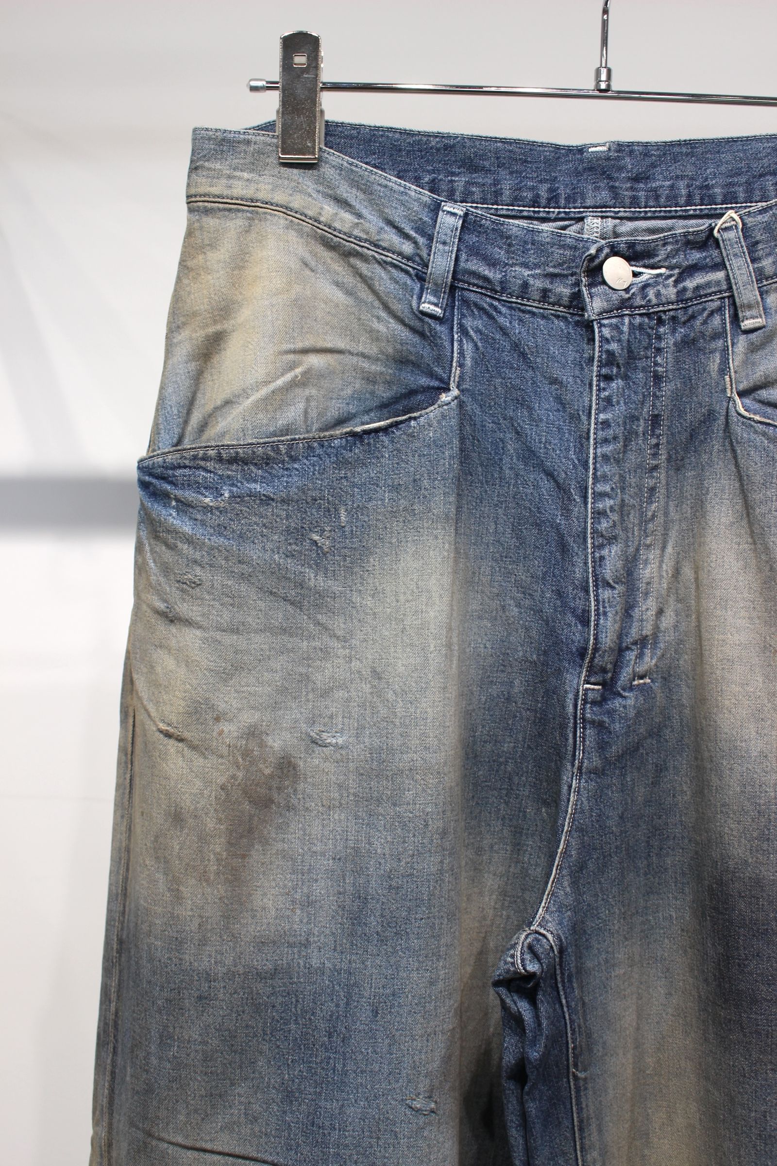 DENIM WIDE SLACKS | INDIGO | デニムパンツ