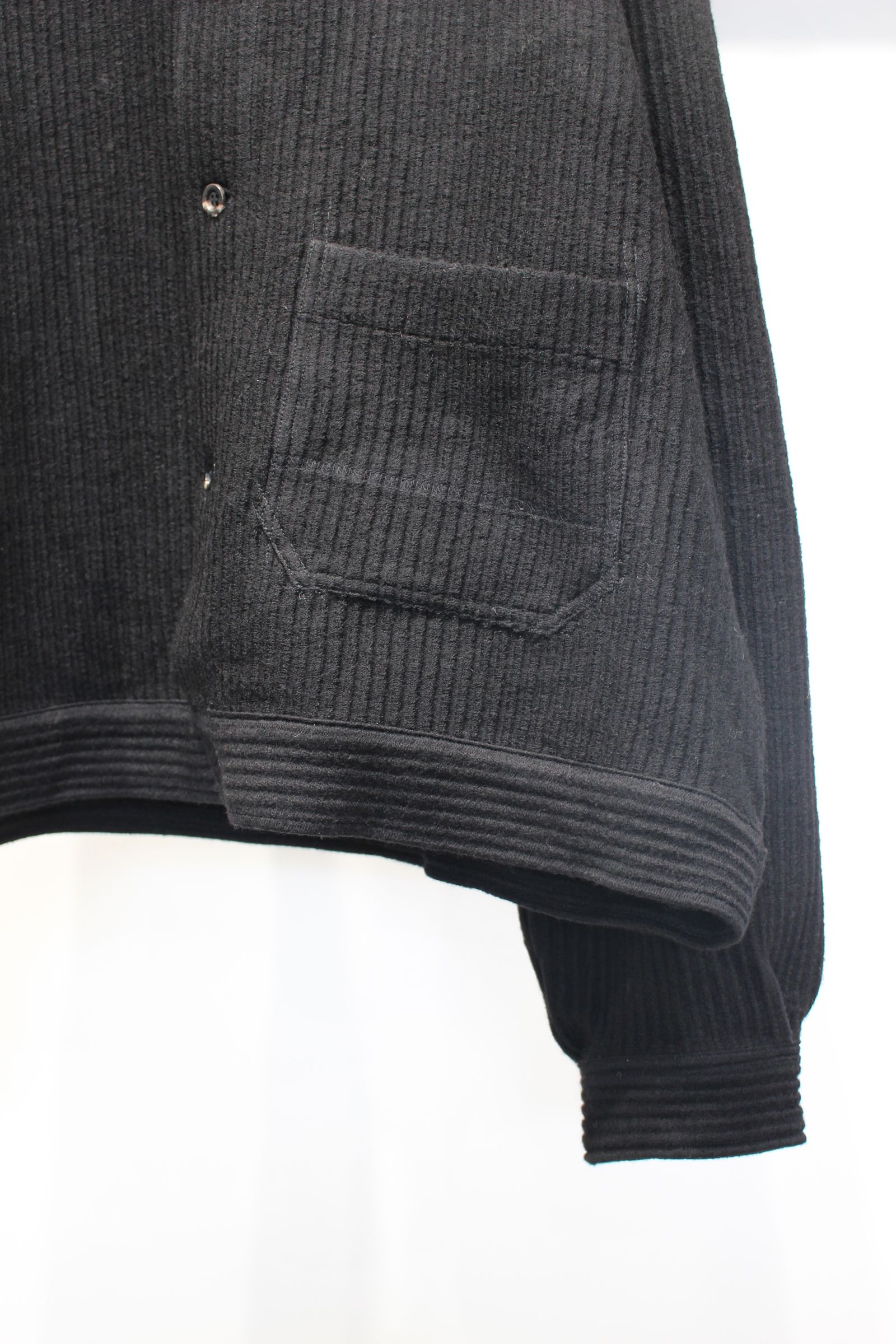 WOOL CORDUROY WORK SHIRT JACKET | BLACK | シャツジャケット