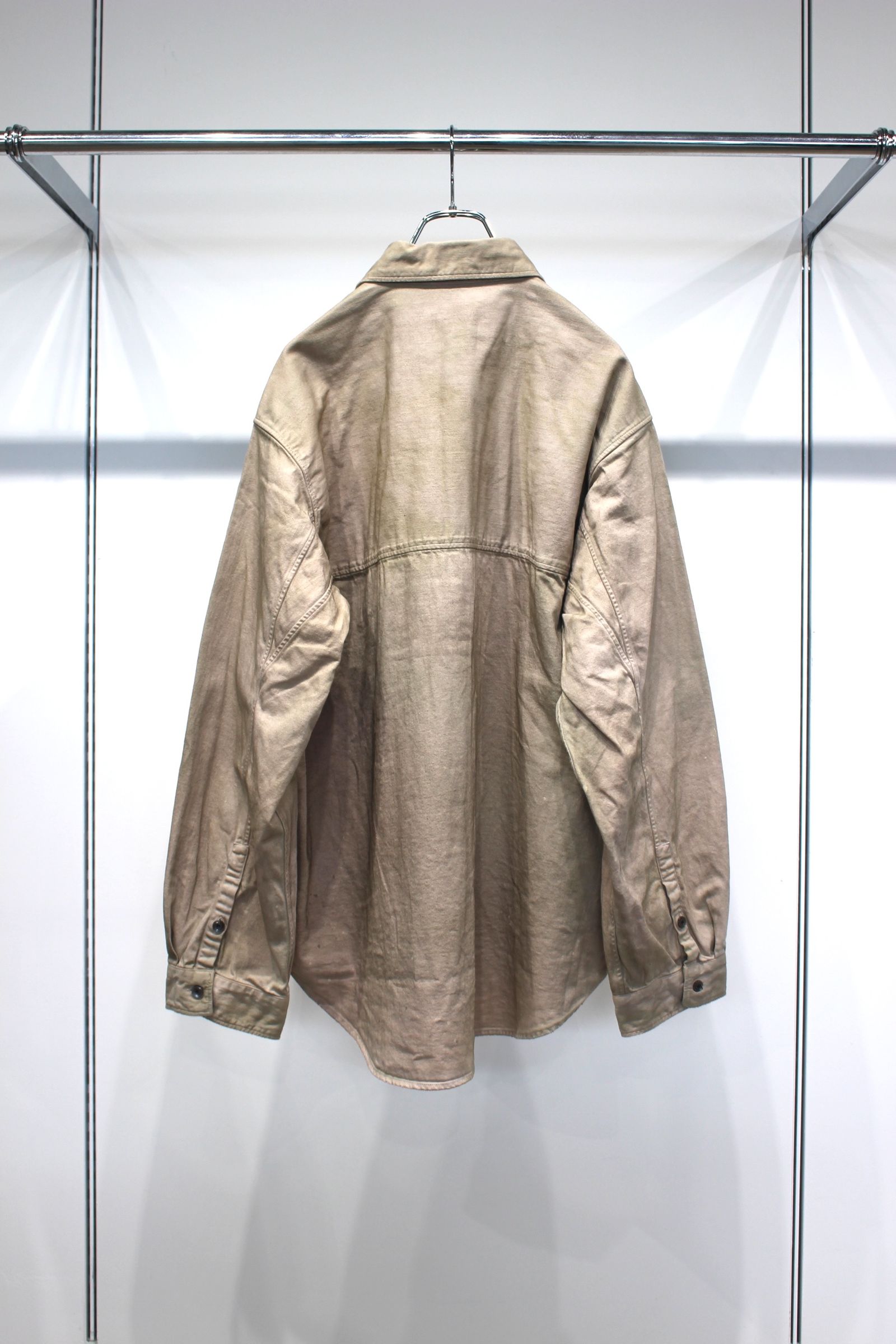 DENIM DRESS SHIRT | SAND | デニムシャツ