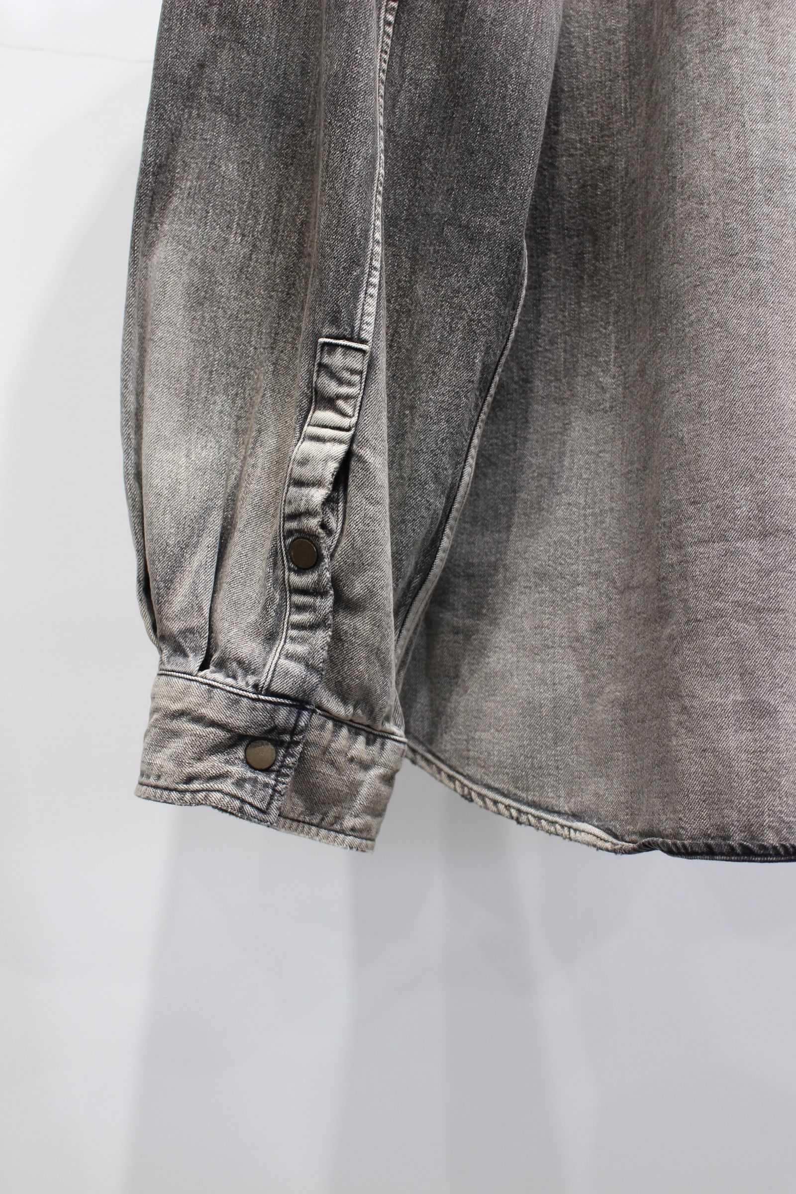 ANCELLM - [ラスト1点] DENIM WESTERN SHIRT | BLACK | デニム
