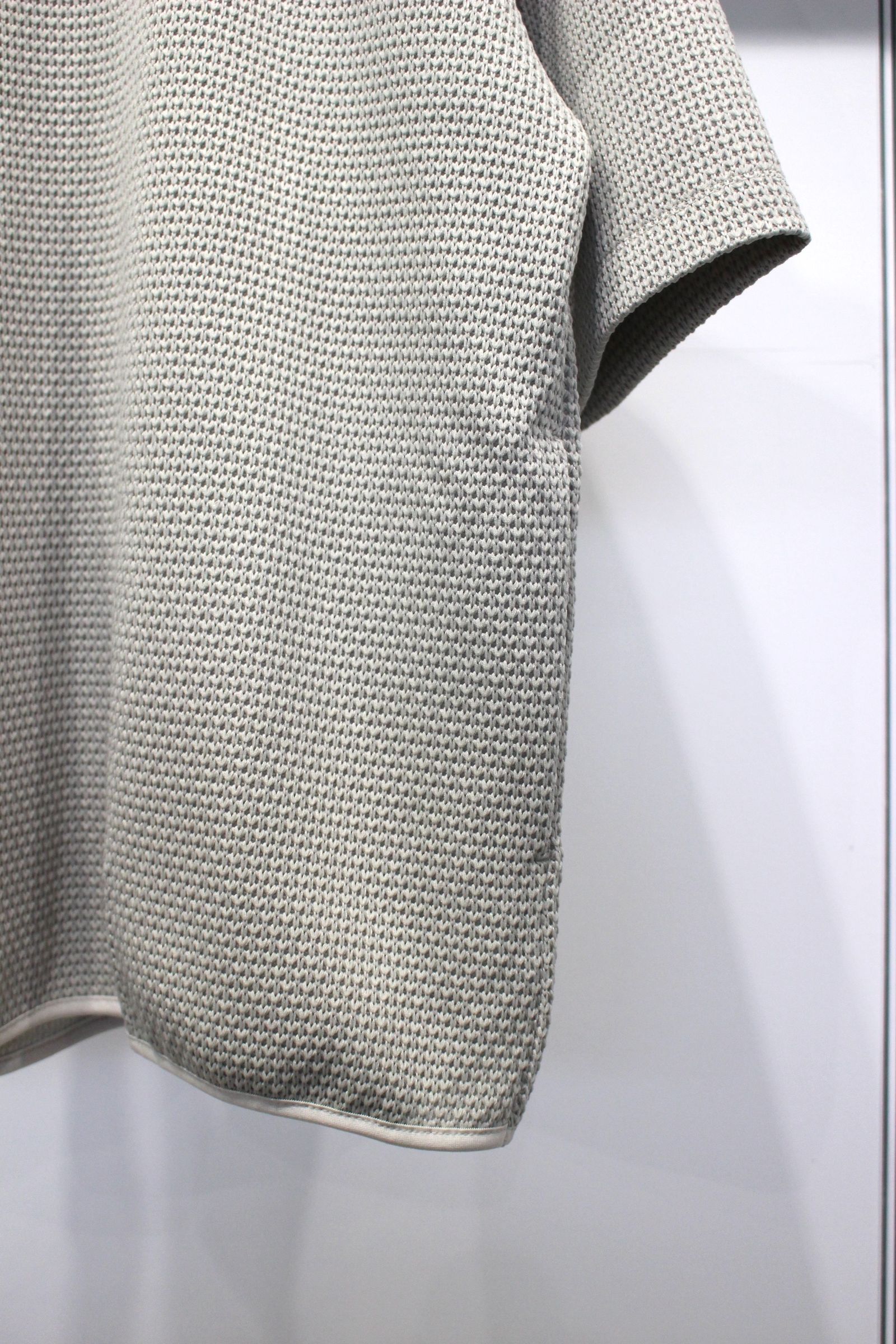 HONEYCOMB KNIT TEE | LIME BEIGE | カットソー