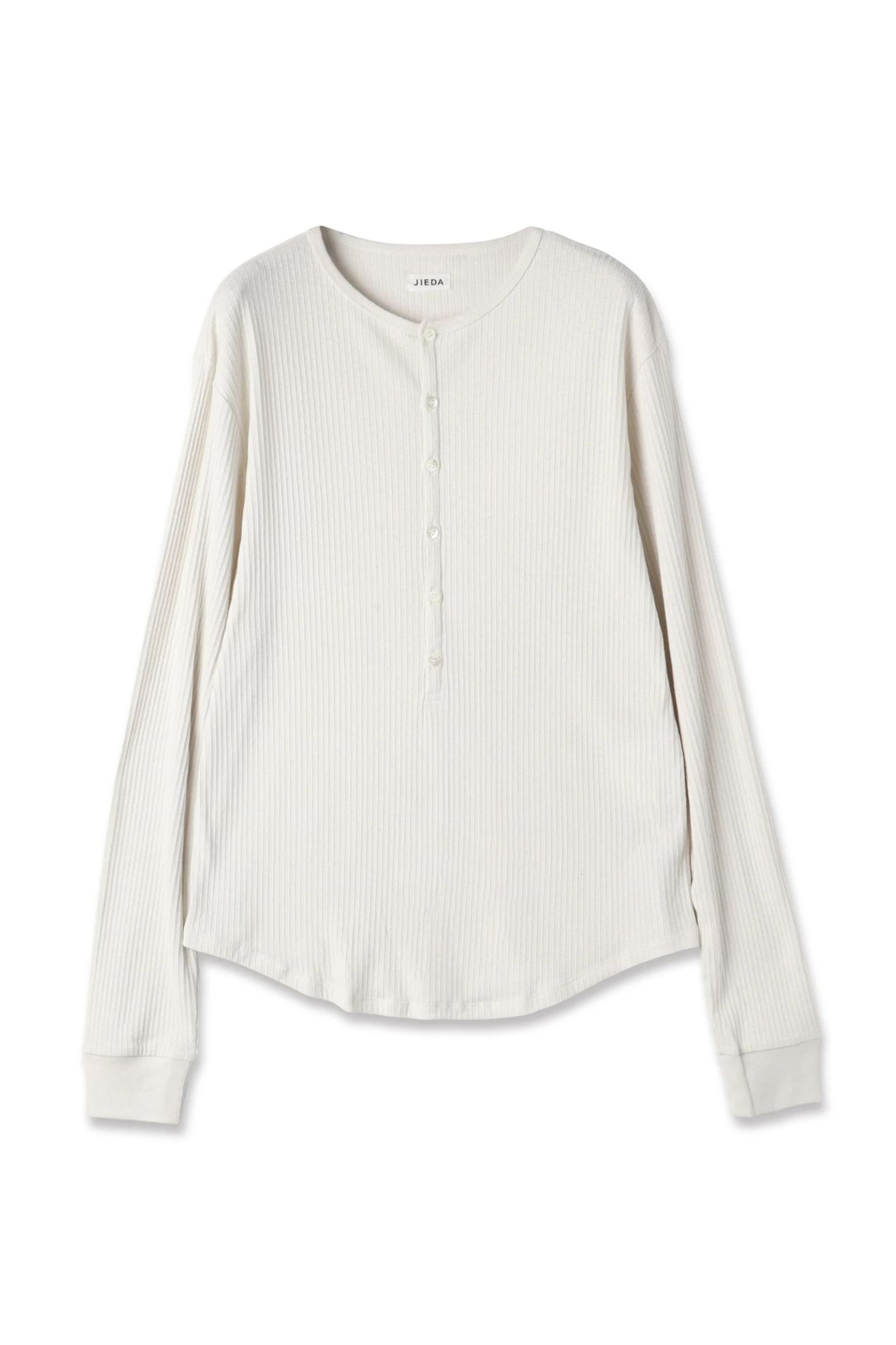 VINTAGE LIGHT RIB HENRY NECK L/S | OFF WHITE | カットソー