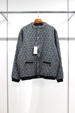 HYPER BIG LOVAT KIRK TWEED HBT TIROL CREW JACKET/BLACK-BLUE