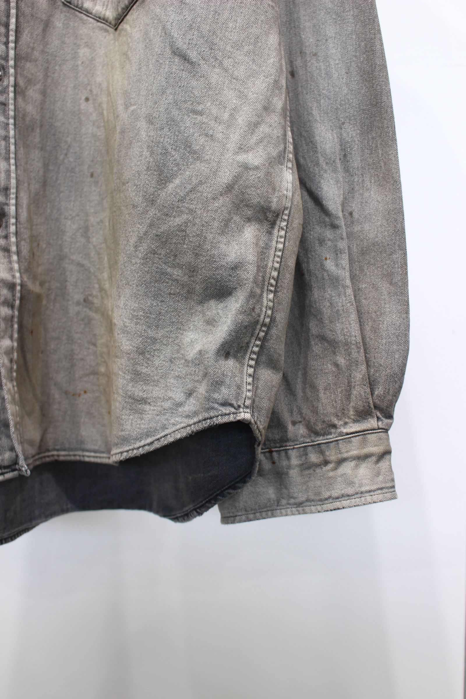 DENIM DRESS SHIRT | BLACK | デニムシャツ