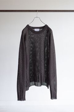 MESH KNIT/CHARCOAL