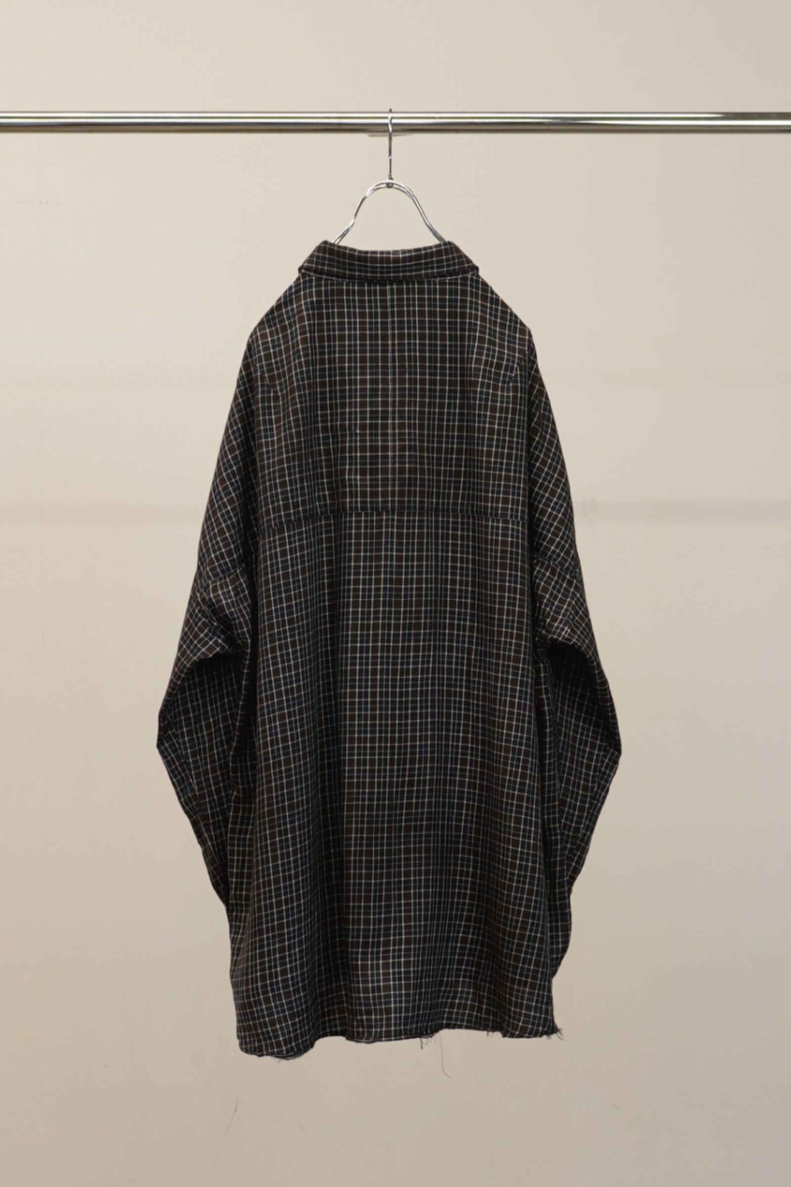 BOW-TIE CHECK SHIRT | NAVY | シャツ