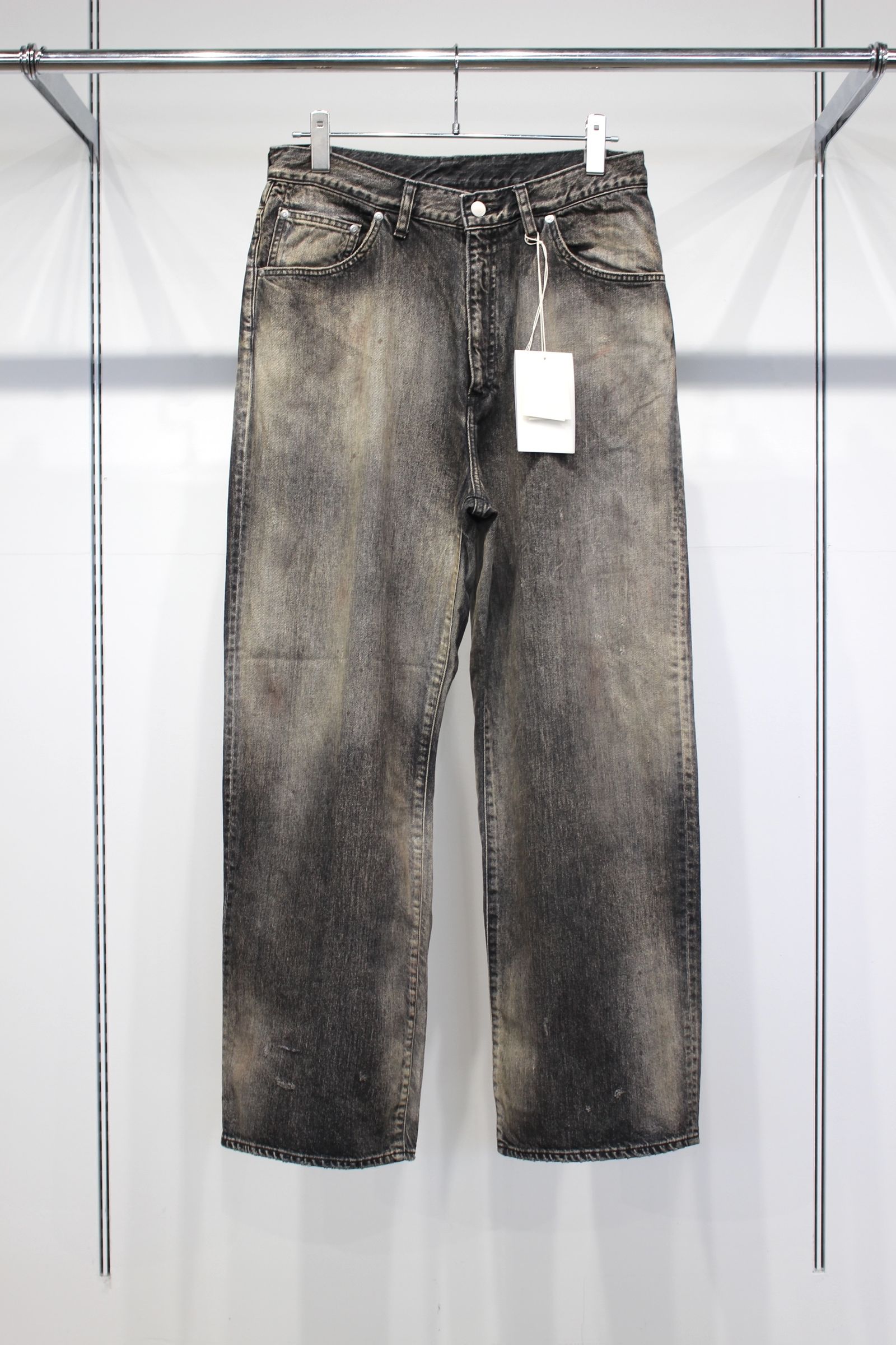 #08 MIDDLE STRAIGHT 5P DENIM PANTS | BLACK | デニムパンツ