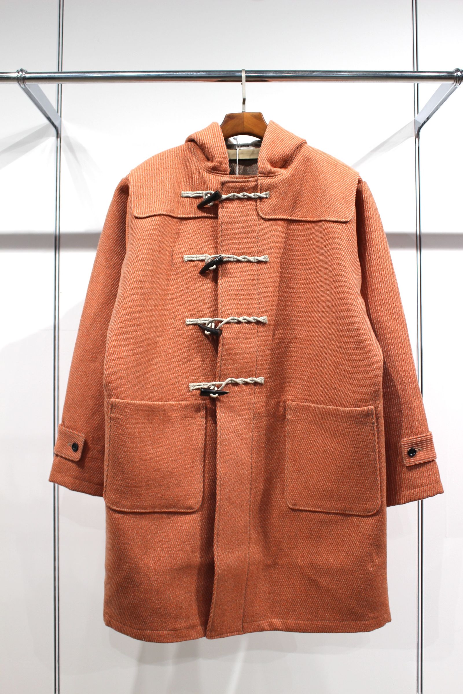 INTERIM - HYPER BIG CASHMERE HEAVY ROYAL NAVY DUFFEL COAT | ORANGE | ダッフルコート  | NapsNote