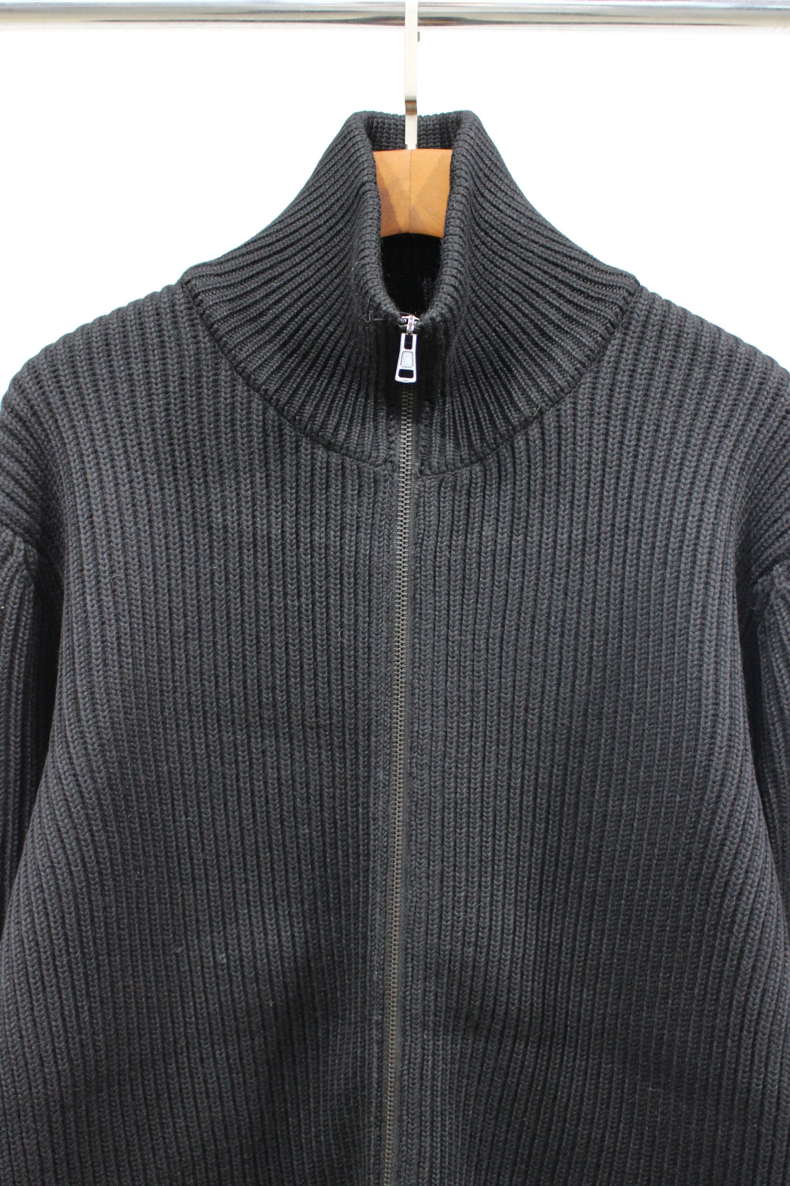 INTERIM - LIMITED HAND FRAMED DRIVERS ZIP KNIT/BLACK | NapsNote