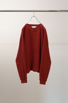 HEAVY WAFFLE OVER LS | RED | ヘビーワッフル