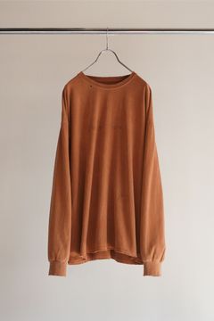 I'm not there DYED LS T-SHIRT（刺繍+プリント） | TERRACOTTA | カットソー