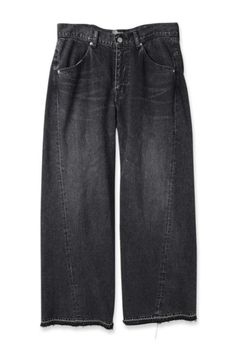 USED 3D BAGGY DENIM | BLACK | デニム