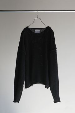 SHORT LENGTH KNIT/BLACK