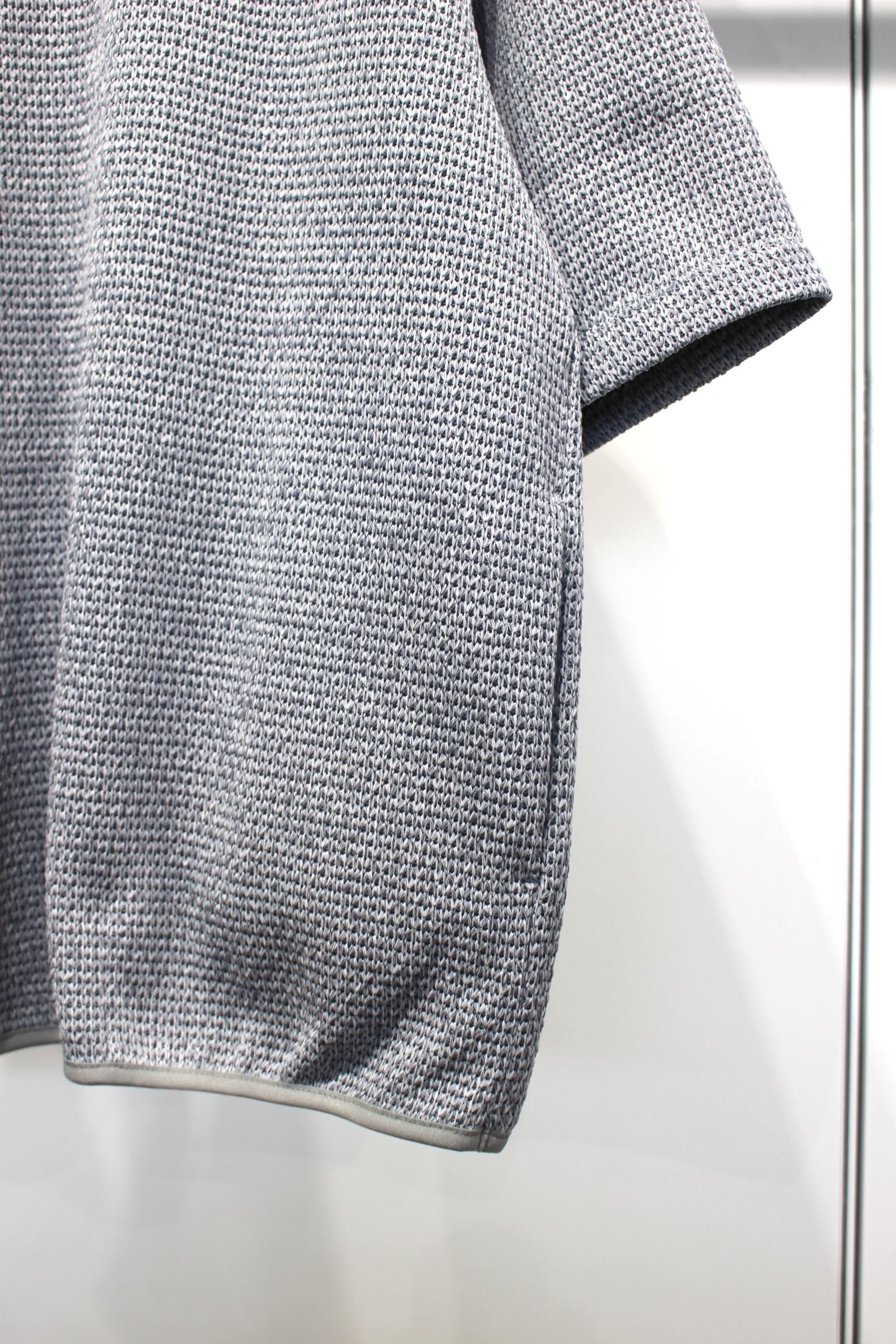 HONEYCOMB KNIT TEE | M.GRAY | カットソー