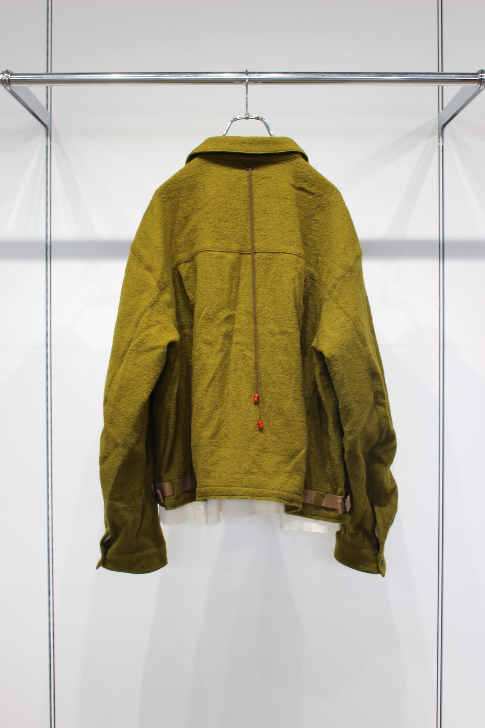 SHRINK WOOL LAYERING JACKET | OLIVE | レイヤリングジャケット