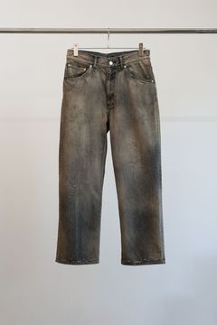 USED STRAIGHT 5P DENIM PANTS | BLACK | デニム
