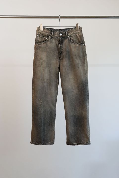 USED STRAIGHT 5P DENIM PANTS | BLACK | デニム
