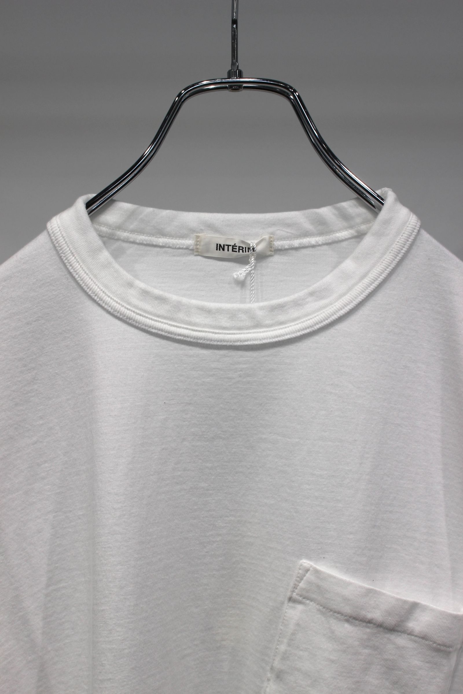 SEA ISLAND TOMPKINS LOOP JERSEY HYPER BIG BINDER NECK TUBE POCKET TEE | WHITE | カットソー
