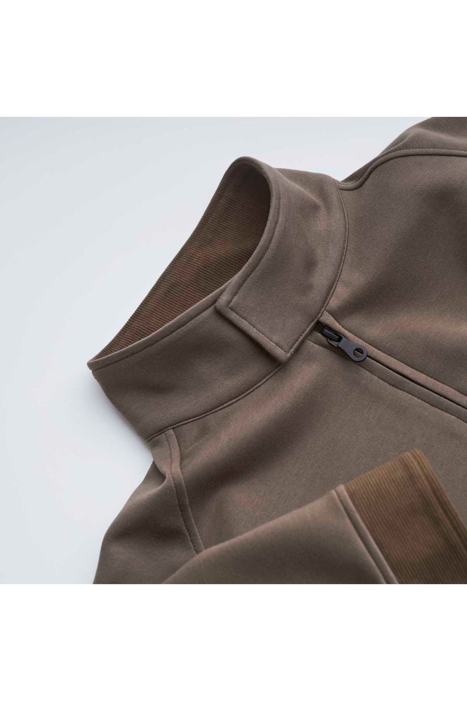 RELAXIN HARRINGTON JACKET -solid-/MOCHA