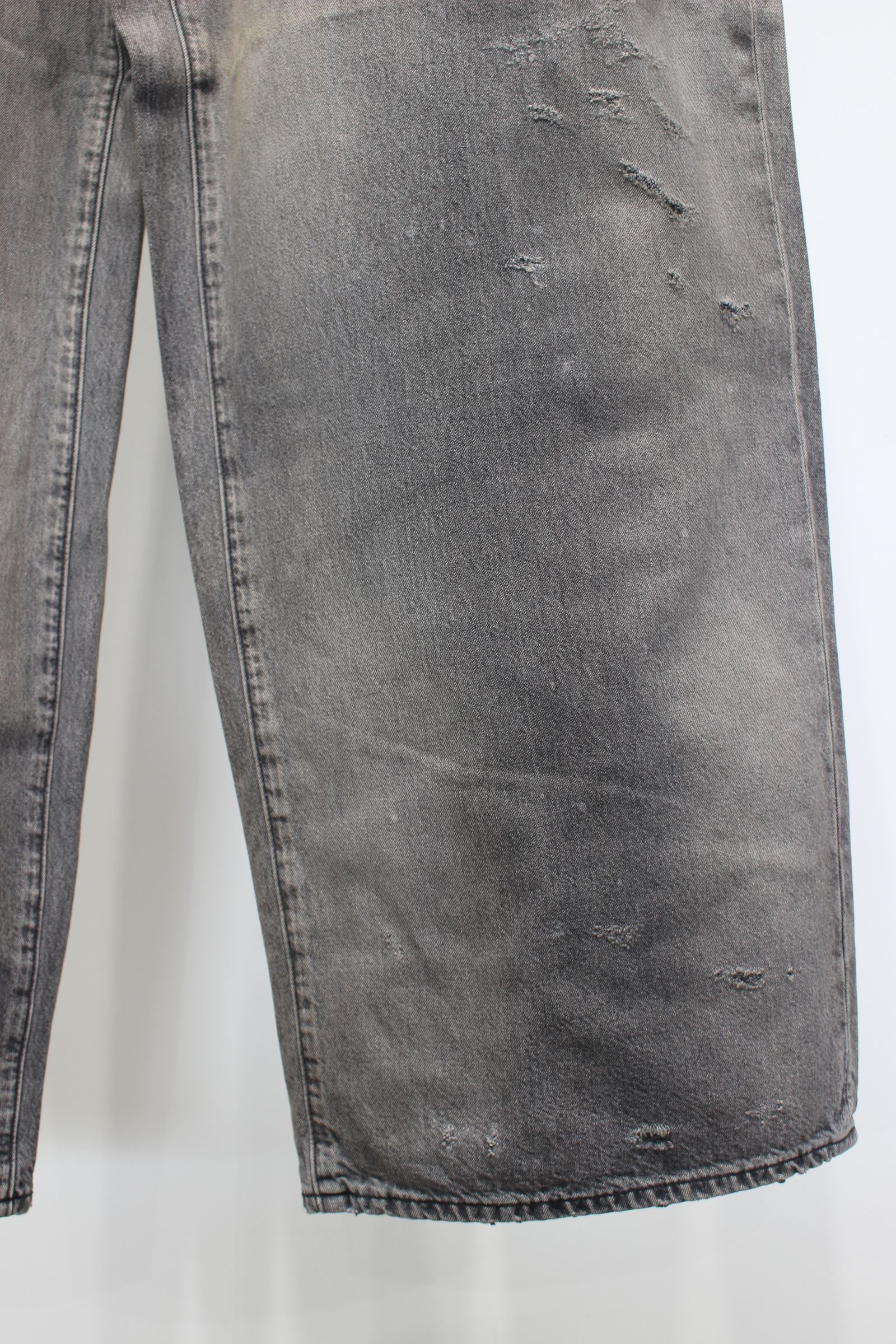 DENIM WIDE SLACKS | BLACK | デニムパンツ