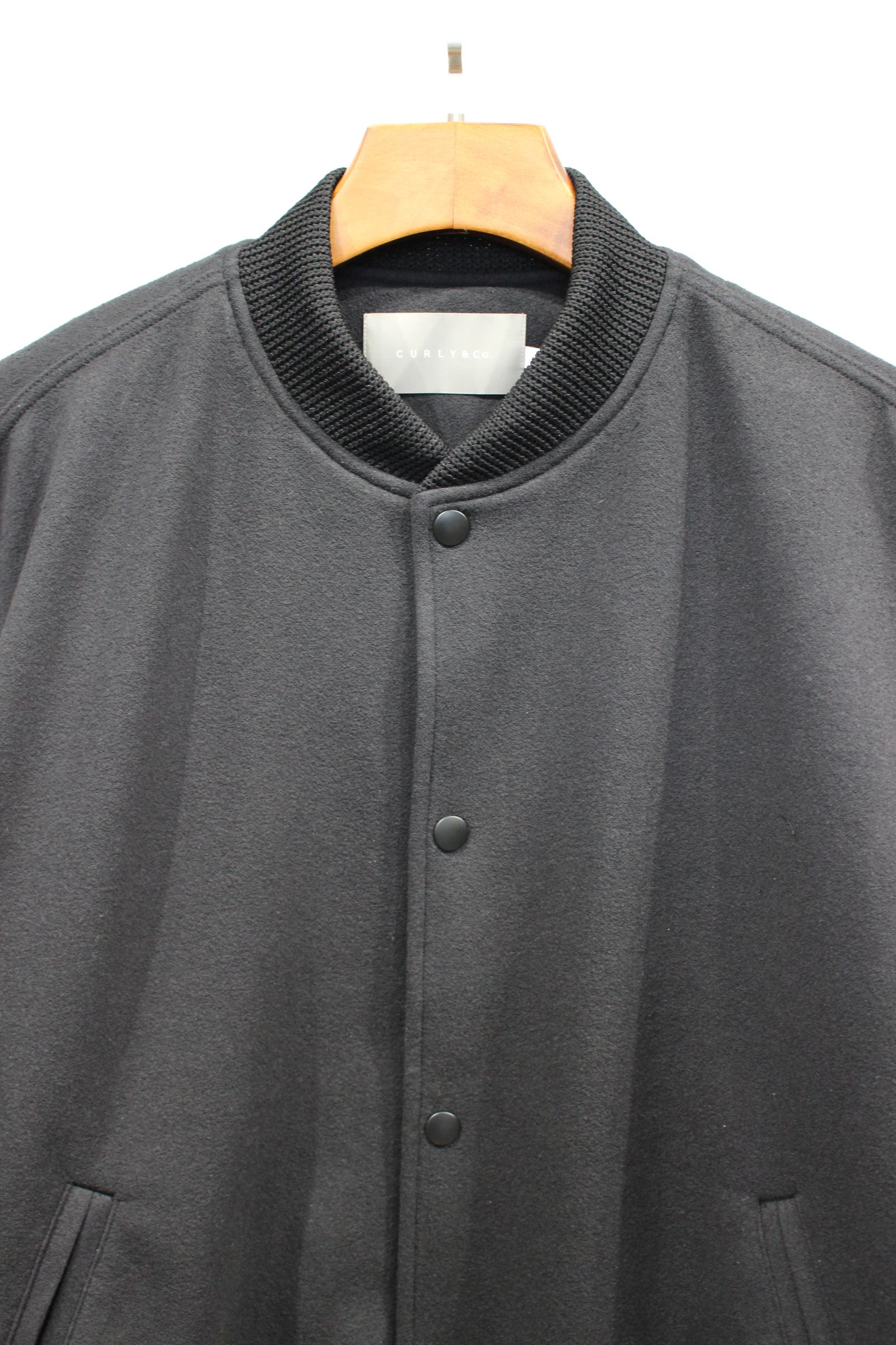 BOUCLE VERSITY JACKET/BLACK