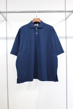 HYPER BIG SEA ISLAND PIQUE POLO SHIRT/NAVY