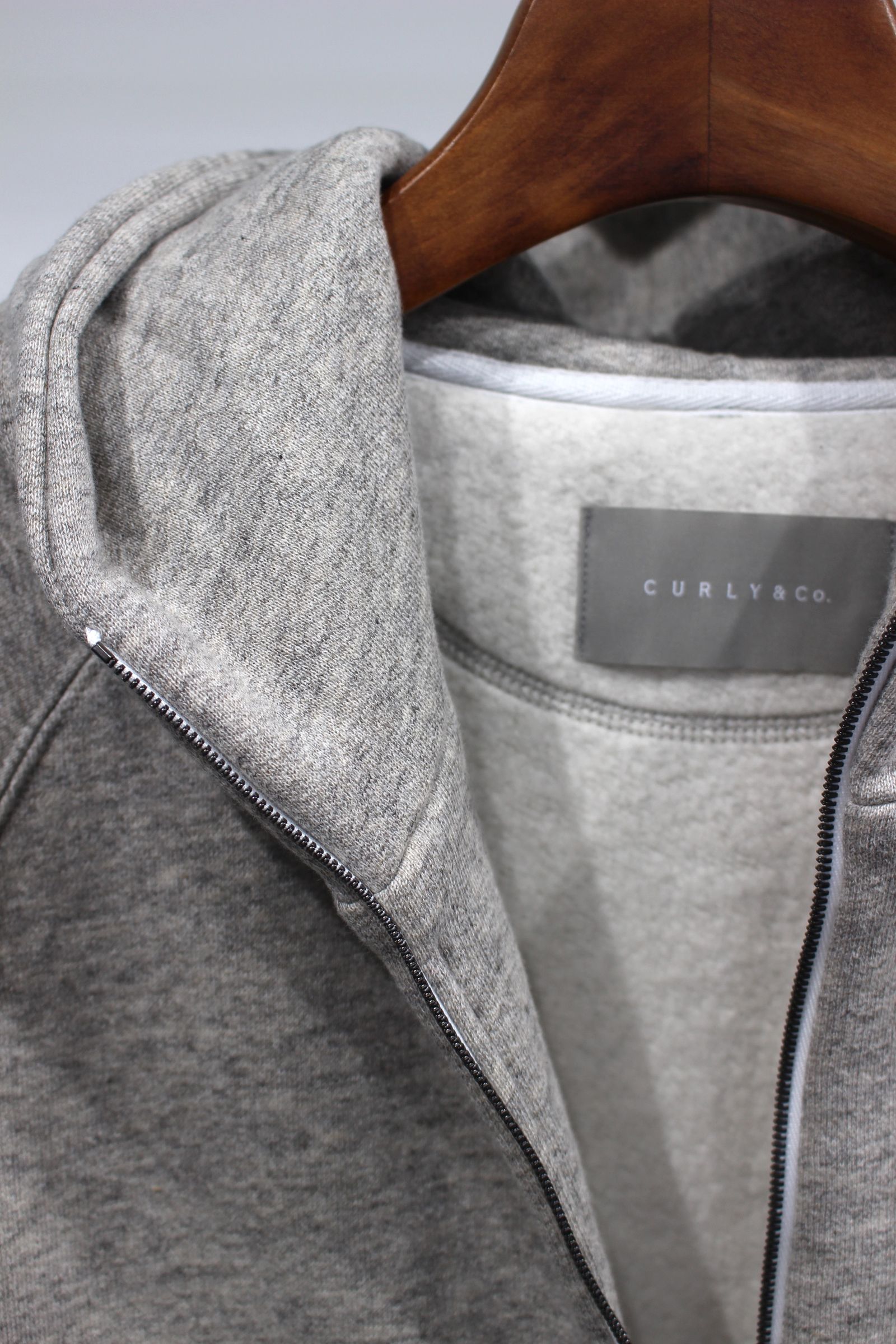 RAFFY ZIP PARKA/LT.GRAY
