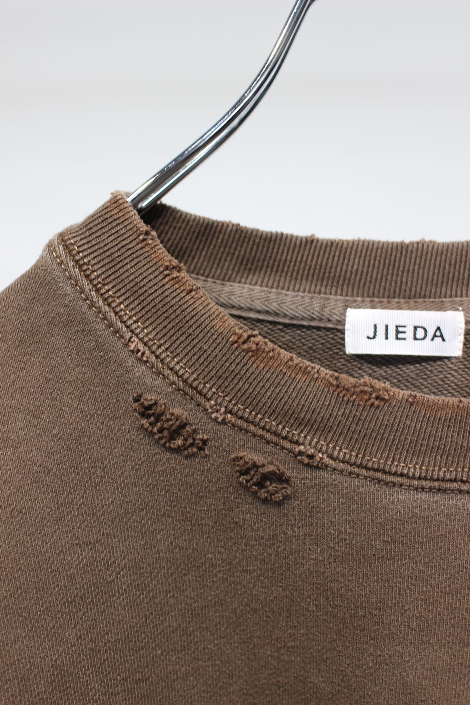 DAMAGE PIGMENT SWEAT CREW | BROWN | スウェット